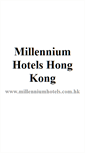 Mobile Screenshot of millenniumhotels.com.hk