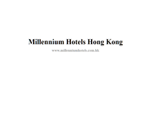 Tablet Screenshot of millenniumhotels.com.hk