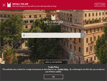 Tablet Screenshot of millenniumhotels.com